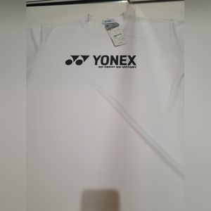 Yonex White Short Sleeve Men's Tee